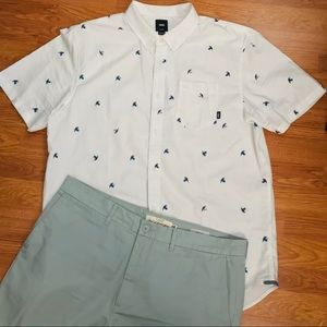 2PC H&M Men’s Chino Slim Pants/ Vans Button up